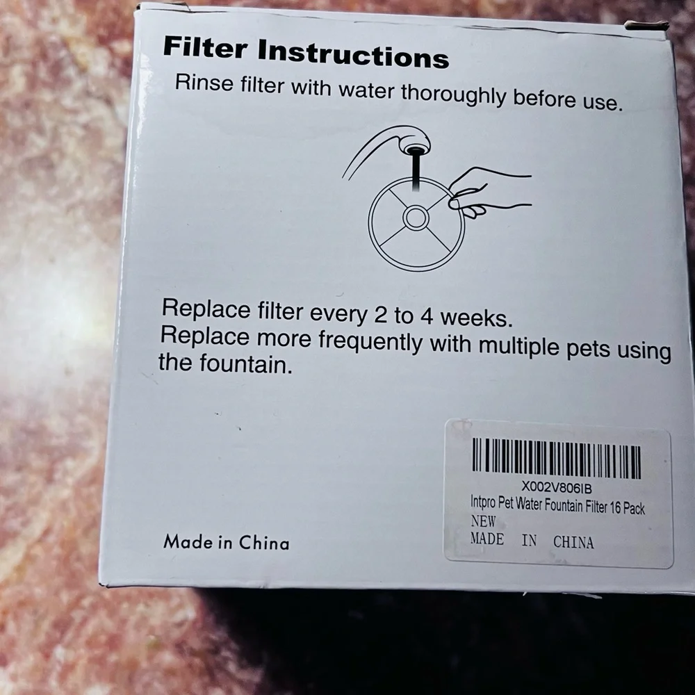 Intpro Cat Water Fountain Filter Replacement 16 Pack Water Dispenser Filter